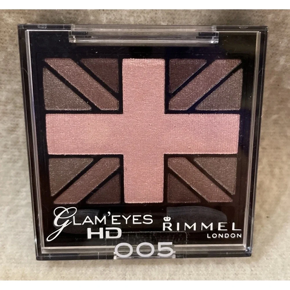 Rimmel London Glam Eyes HD Quad Eyeshadow # 005 English Rose Brand New & Sealed